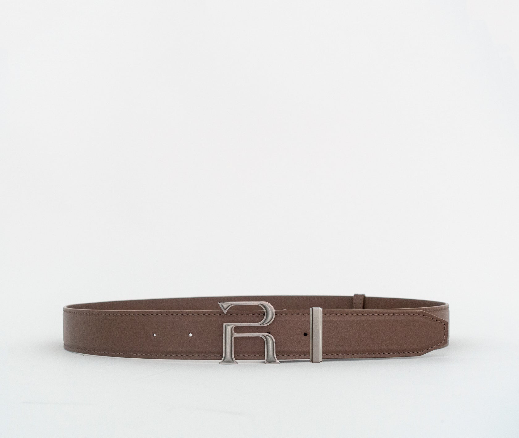 Emblem Belt - Elephant Grey / Silver